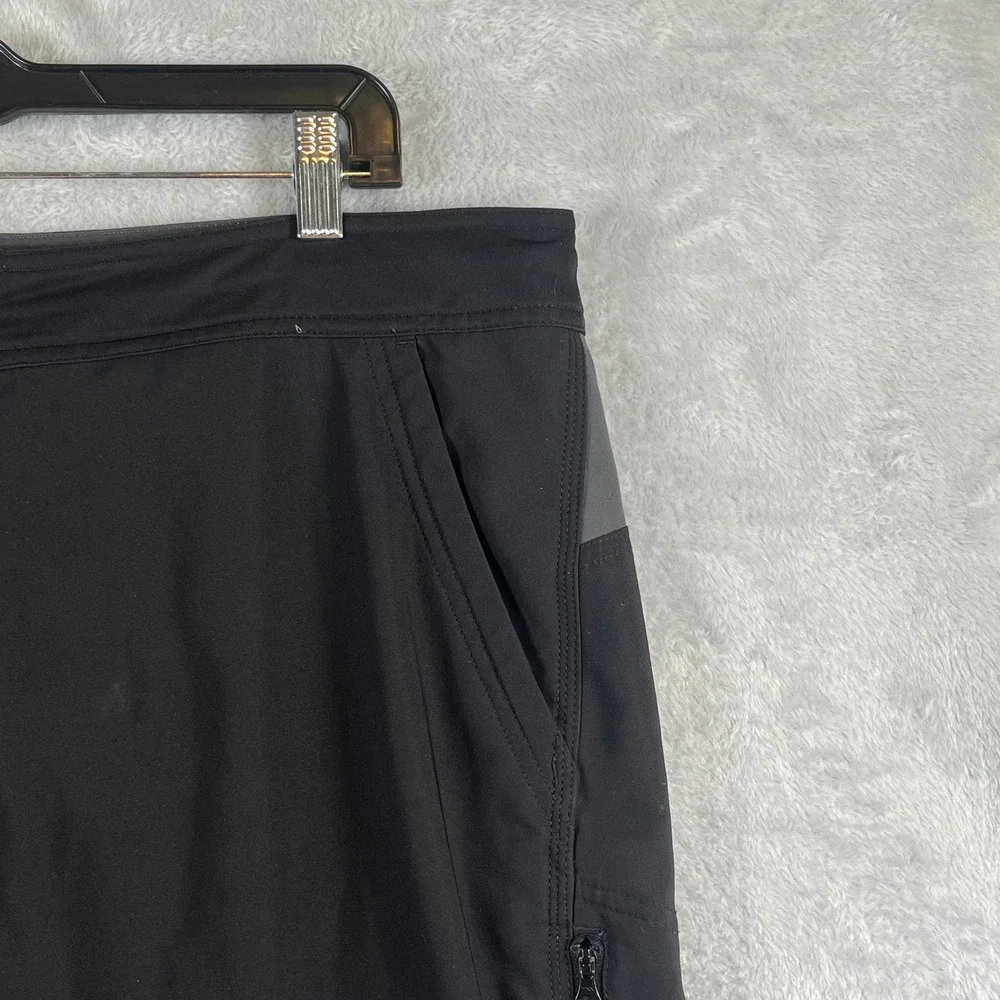 The North Face Black Gray Hiking Trail Shorts Men 38 Stretch Outdoor Performance